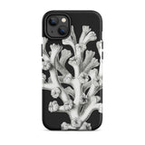 Coral - Ernst Haeckel Marine Life Illustration Phone Case Iphone 14 Plus / Matte Black Phone Case Coral Design Ernst Haeckel, Haeckel’s
