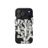 Coral - Ernst Haeckel Marine Life Illustration Phone Case Iphone 17 Pro / Matte Black Coral-themed Phone Case White Floral Design Durable