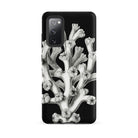 Coral Ernst Haeckel Marine Life Illustration Samsung Case, Galaxy S20 Fe / Matte, Black Phone Case White Coral Design