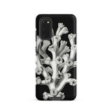 Coral - Ernst Haeckel Marine Life Illustration Samsung Case, Galaxy S20 / Matte, Black Phone Case White Coral Design