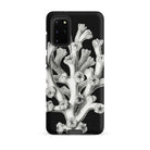 Coral Ernst Haeckel Marine Life Illustration Samsung Case, Galaxy S20 Plus / Matte, Black Smartphone Case White Coral Design