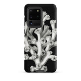 Coral - Ernst Haeckel Marine Life Illustration Samsung Case, Galaxy S20 Ultra / Matte, Black Phone Case White Coral Design