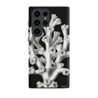 Coral Ernst Haeckel Marine Life Illustration Samsung Case, Galaxy S23 Ultra / Matte, Black Phone Case White Coral Illustration