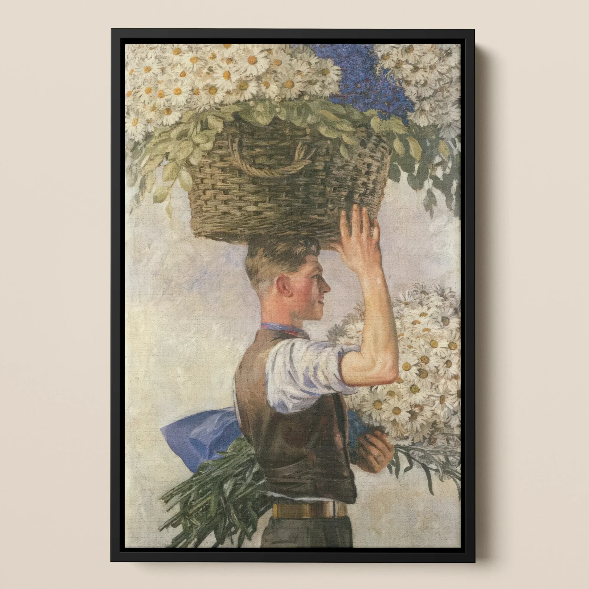 Covent Garden - William Bruce Ellis Ranken Framed Canvas