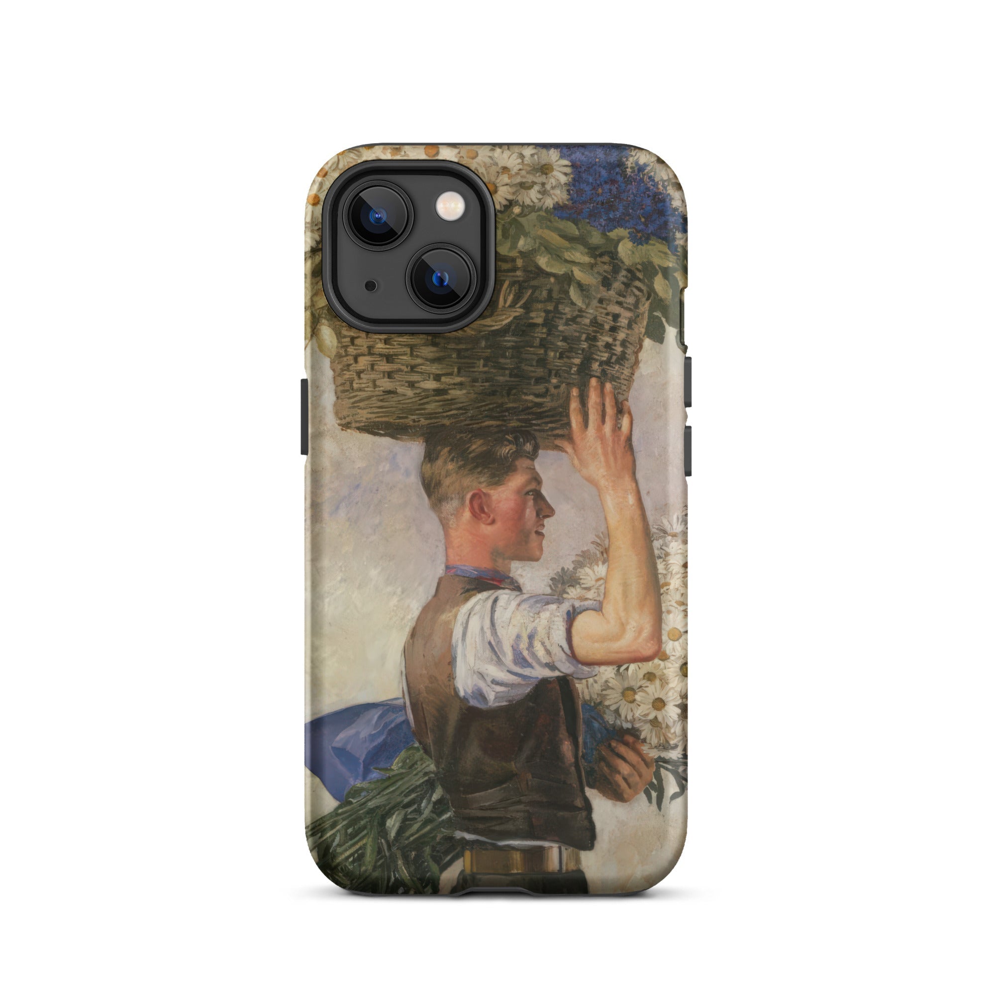 Covent Garden William Bruce Ellis Ranken Iphone Case, 13 / Matte, Phone Case Painting Man Basket Flowers