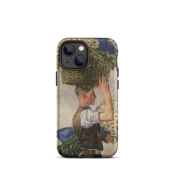 Covent Garden - William Bruce Ellis Ranken Iphone Case, 13 Mini / Matte, Floral Basket Carrier Phone Case