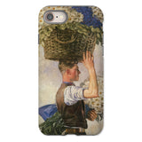 Covent Garden - William Bruce Ellis Ranken Iphone Case, 8 / Matte, Phone Case Classical Painting Person Basket Flowers Head