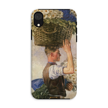 Covent Garden - William Bruce Ellis Ranken Iphone Case, Xr / Matte, Phone Case Classical Painting Person Basket Flowers Head