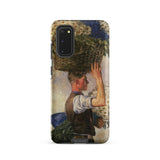Covent Garden - William Bruce Ellis Ranken Samsung Case, Galaxy S20 / Matte, Phone Case Painting Person Basket Flowers Head
