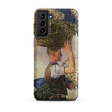 Covent Garden - William Bruce Ellis Ranken Samsung Case, Galaxy S21 Plus / Matte, Smartphone Case Classic Painting Man Basket Flowers