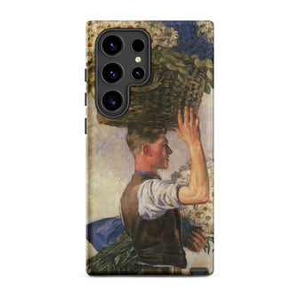 Covent Garden - William Bruce Ellis Ranken Samsung Case, Galaxy S24 Ultra / Matte, Phone Case Man Basket Flowers Head