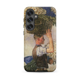 Covent Garden - William Bruce Ellis Ranken Samsung Case, Galaxy S25 Plus / Matte, Phone Case Painted Man Basket Flowers