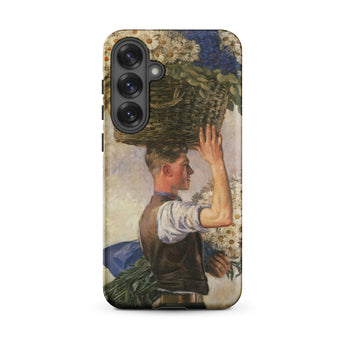 Covent Garden - William Bruce Ellis Ranken Samsung Case, Galaxy S25 Plus / Matte, Phone Case Painted Man Basket Flowers