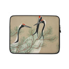 Cranes from Momoyogusa - Kamisaka Sekka Laptop Sleeve 13″ Computer Covers & Skins