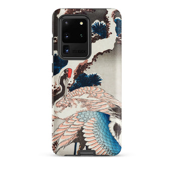 Cranes on a Snowy Tree - Hokusai Samsung Case, Galaxy S20 Ultra / Matte, Smartphone Case Design Two Cranes Trees