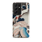 Cranes on a Snowy Tree Hokusai Samsung Case, Galaxy S21 Ultra / Matte, Smartphone Decorative Case Crane Design
