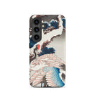 Cranes on a Snowy Tree Hokusai Samsung Case, Galaxy S24 / Matte, Phone Case Japanese Crane Pine Tree Design