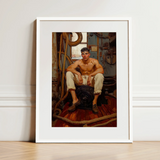 Cruising - Gay Navy Sea Queen Art Print / Canvas, 12x16’’ / 31x41cm / White Frame / Matboard, Posters Prints & Visual Artwork, Toby Leon