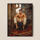 Cruising - Gay Navy Sea Queen Framed Canvas, Framed Painting Shirtless Sailor