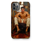 Cruising - Gay Navy Sea Queen Iphone Case, 11 Pro Max / Matte, Phone Case Painted Portrait Shirtless Young Man Barrel