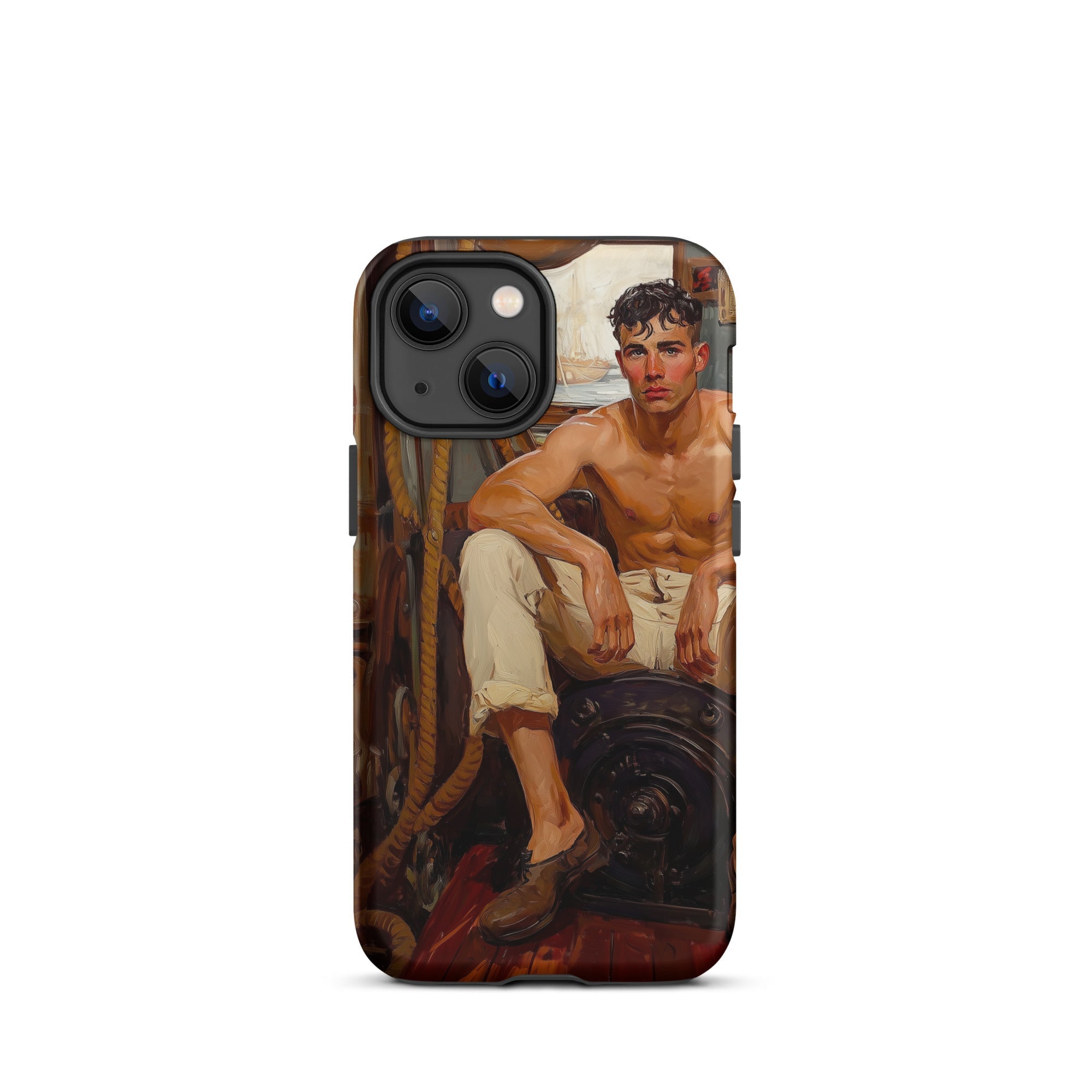 Cruising Gay Navy Sea Queen Iphone Case, 13 Mini / Matte, Phone Case Shirtless Man Painting