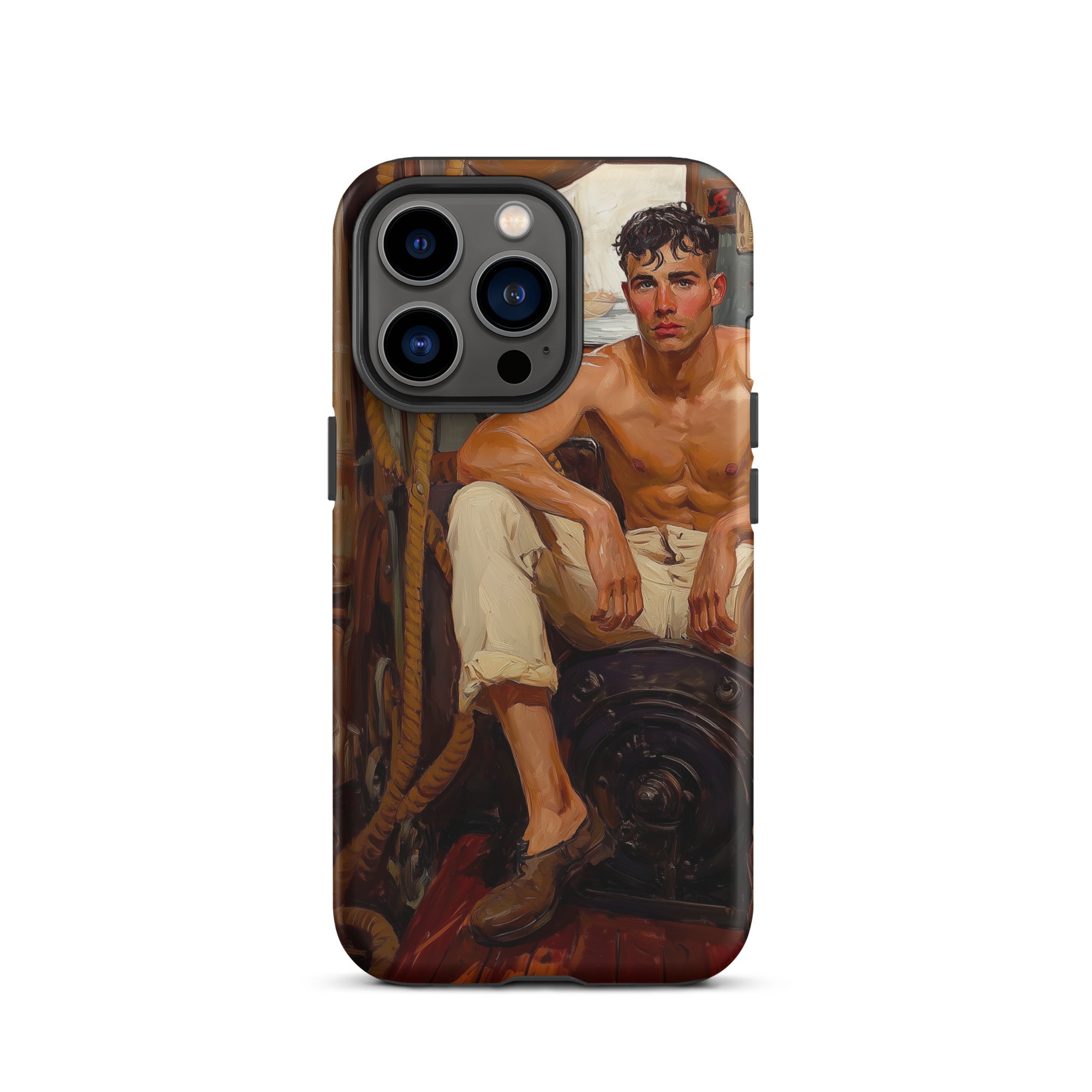 Cruising Gay Navy Sea Queen Iphone Case, 13 Pro / Matte, Phone Case Shirtless Man Painting