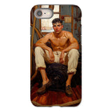 Cruising - Gay Navy Sea Queen Phone Case Iphone 8 / Matte Phone Case Painted Portrait Shirtless Man Barrel Gay Navy Sea, Queer Maritime