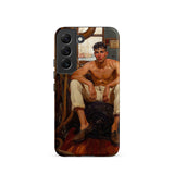 Cruising - Gay Navy Sea Queen Samsung Case, Galaxy S22 / Matte, Phone Case Shirtless Man Beige Pants Dark Object