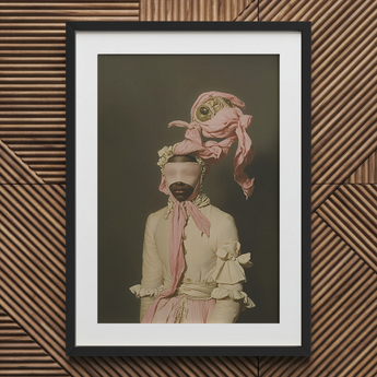 Crystal Clear - Modern Rococo Era Fashion Art Print / Canvas, Rococo Era Fashion, Modern Rococo, Rococo Dream Distorted, this Figure
