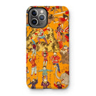 Daikyokubam - Japanese Circus Art Iphone Case, 11 Pro / Matte, Iphone Case Colorful Circus-themed Pattern Acrobats Animals Performers