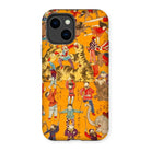 Daikyokubam - Japanese Circus Art Iphone Case, 14 / Matte, Kite-791113646, Colorful Phone Case Vintage Circus-themed