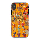 Daikyokubam Japanese Circus Art Iphone Case, Xs / Matte, Phone Case Colorful Circus Themed Illustration Acrobats Animals Performers