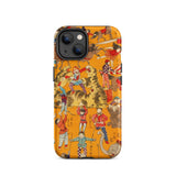 Daikyokubam - Japanese Circus Art Phone Case Iphone 14 / Matte Circus-themed Artwork, Edo Period, Mobile Cases