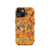 Daikyokubam - Japanese Circus Art Phone Case Iphone 15 / Matte Circus-themed, Edo Period, Mobile Cases