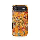 Daikyokubam - Japanese Circus Art Phone Case Iphone 17 Air / Matte Orange Circus-themed Vintage Design Textured Surface, Edo Period, Mobile