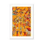Daikyokubam Japanese Circus Meiji Era Art Print, Vintage Circus Poster Acrobats Performers Animals Colorful Costumes