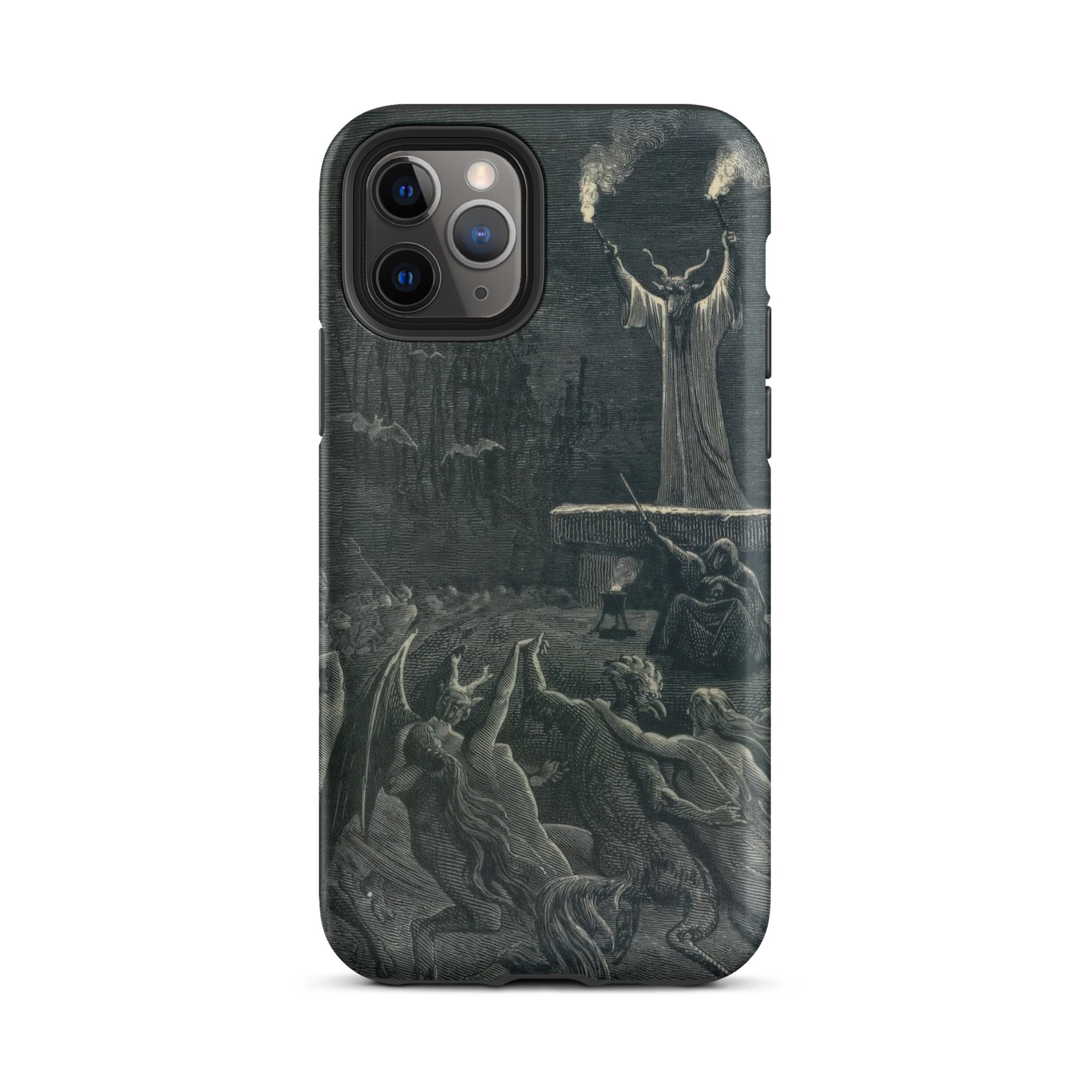 Dance of the Sabbath Emile Bayard Iphone Case, 11 Pro / Matte, Iphone Pro Dark Gothic Detailed Illustration Demonic