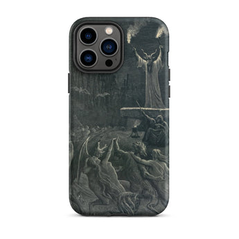 Dance of the Sabbath - Emile Bayard Iphone Case, 13 Pro Max / Matte, Iphone Case Engraved Illustration Dark Demonic Scene