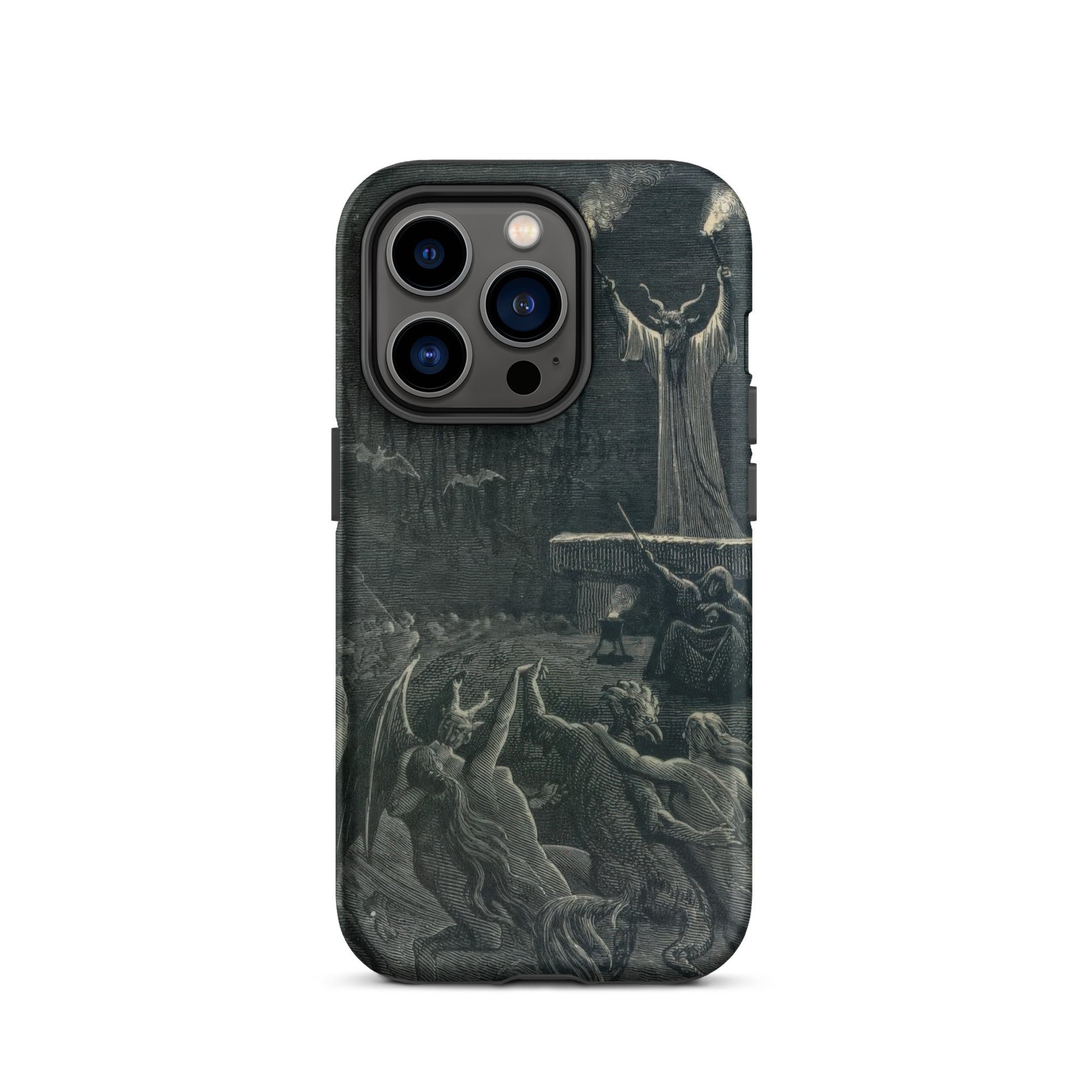 Dance of the Sabbath Emile Bayard Iphone Case, 14 Pro / Matte, Black Iphone 15 Pro Max Case Dark Demonic