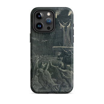 Dance of the Sabbath - Emile Bayard Iphone Case, 15 Pro Max / Matte, Iphone Case Dark Intricate Illustration Demonic Ritual