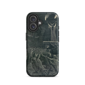 Dance of the Sabbath - Emile Bayard Iphone Case, 16 / Matte, Black Phone Case Dark Detailed Mythological Allegorical Scene