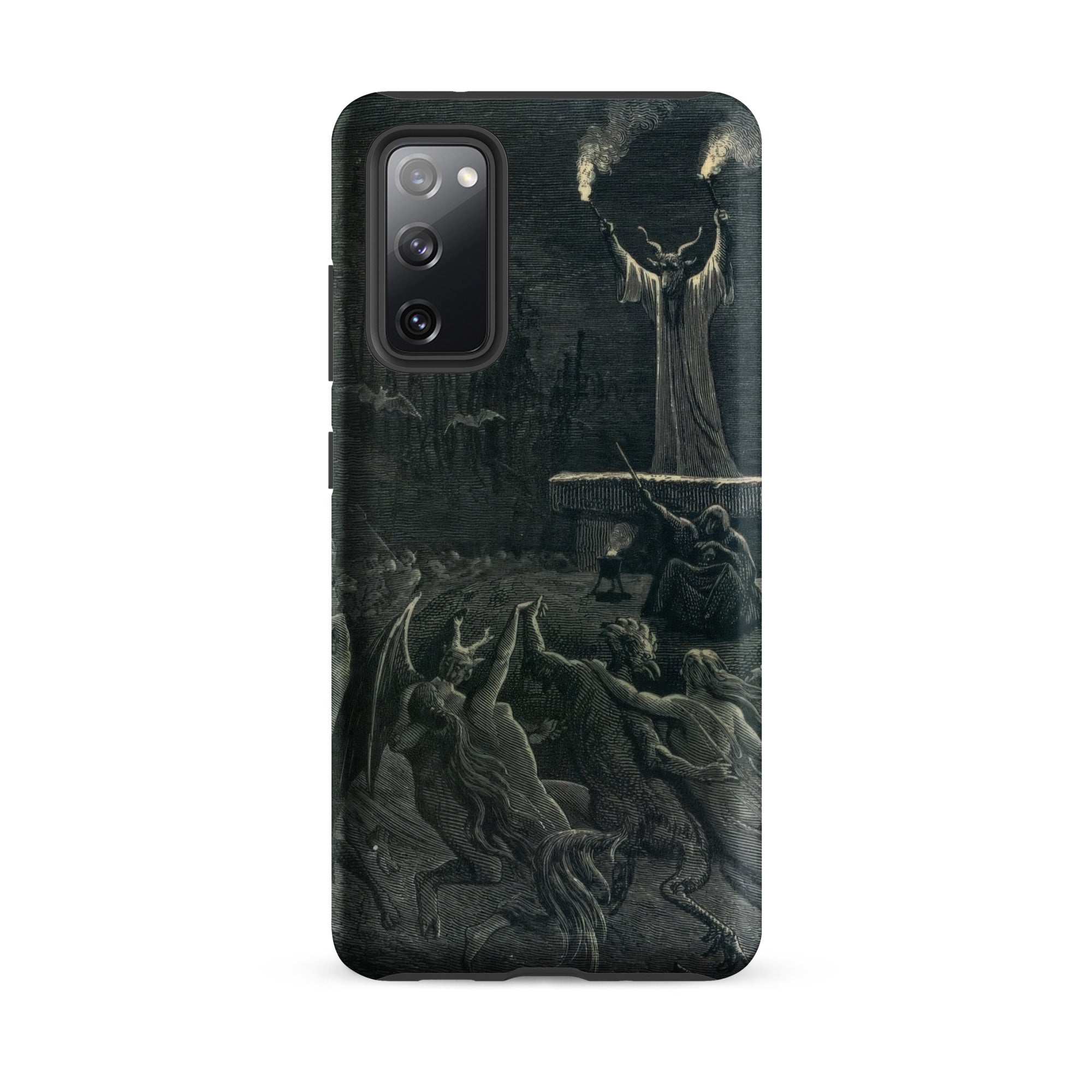Dance of the Sabbath Emile Bayard Samsung Case, Galaxy S20 Fe / Matte, Dark Gothic Themed Phone Case Depiction Demonic Scene