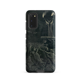 Dance of the Sabbath - Emile Bayard Samsung Case, Galaxy S20 / Matte, Black Smartphone Case Dark Gothic Illustration Ritual Figures
