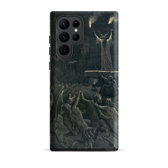 Dance of the Sabbath - Emile Bayard Samsung Case, Galaxy S22 Ultra / Matte, Dark-toned Phone Case Adorned Illustration Ritualistic Scene