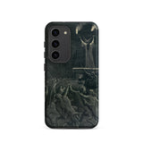 Dance of the Sabbath - Emile Bayard Samsung Case, Galaxy S23 / Matte, Black Smartphone Dark Intricate Illustration Demonic Scene