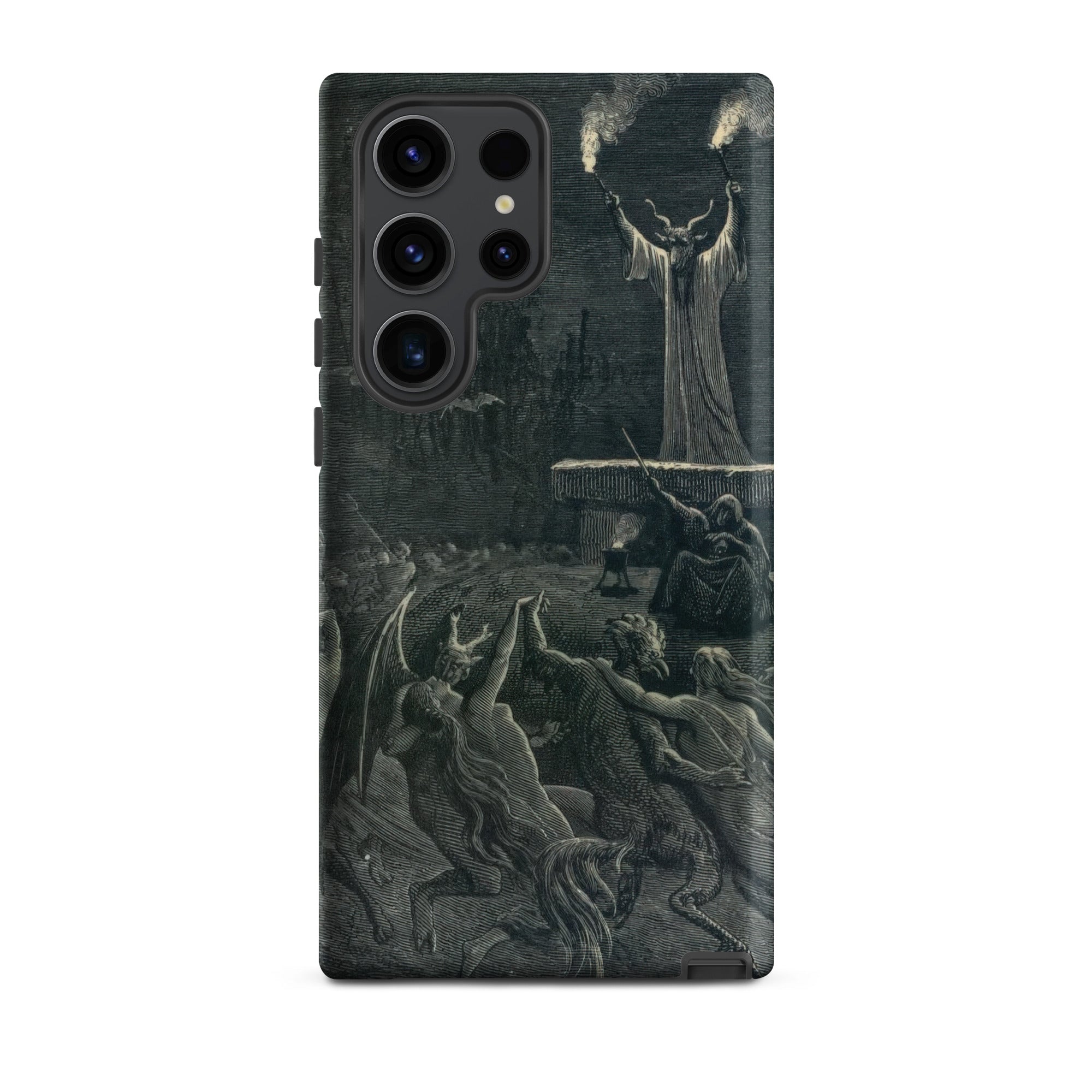 Dance of the Sabbath Emile Bayard Samsung Case, Galaxy S23 Ultra / Matte, Smartphone Case Engraved Dark Fantasy Illustration