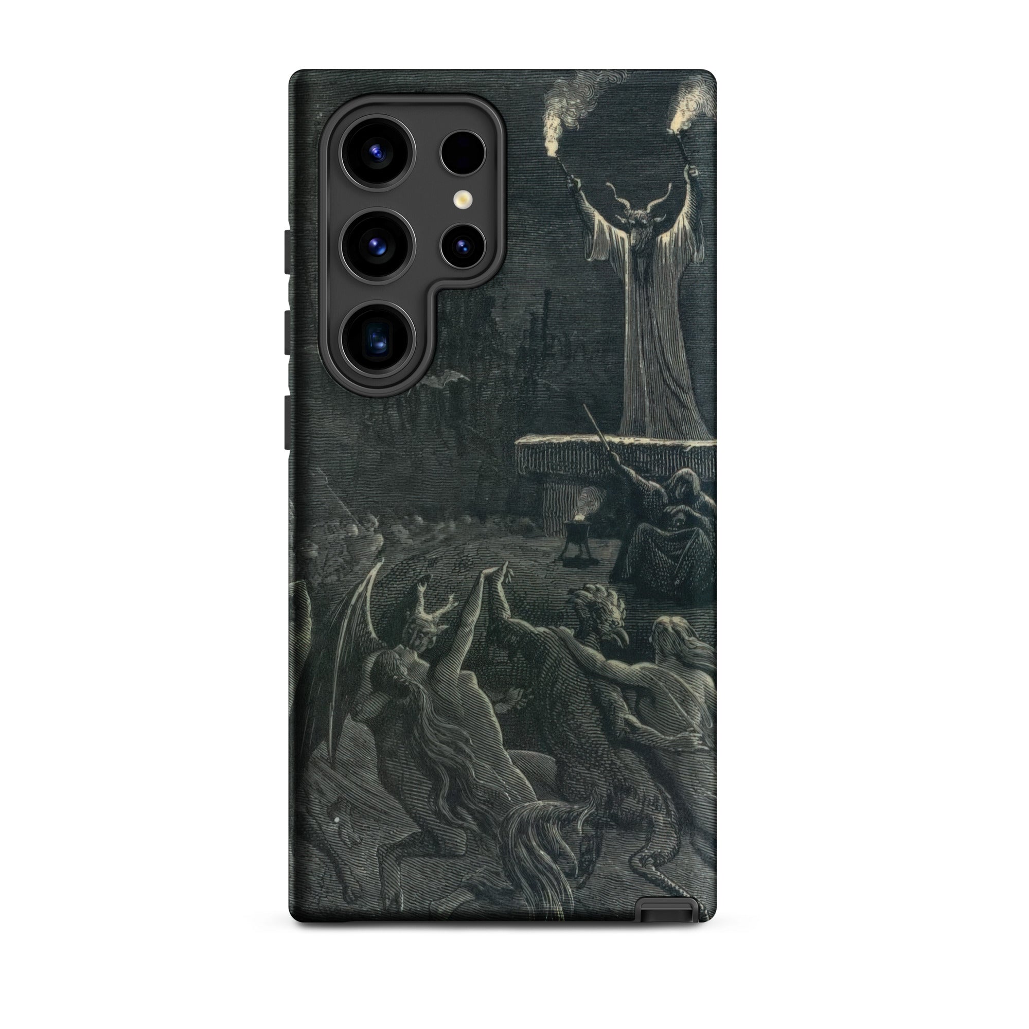 Dance of the Sabbath Emile Bayard Samsung Case, Galaxy S24 Ultra / Matte, Samsung Galaxy S23 Ultra Case Dark Detailed Illustration