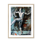 Dancer Francis Cadell Art Print, Framed Abstract Painting Nude Male Figure Motion