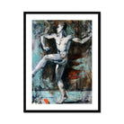 Dancer Francis Cadell Art Print, Framed Expressive Painting Nude Man Dynamic Pose