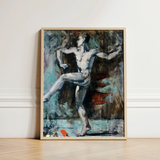 Dancer - Francis Campbell Boileau Cadell Art Print / Canvas Framed Abstract Painting Motion Rendered Expressive Brushstrokes Translates,
